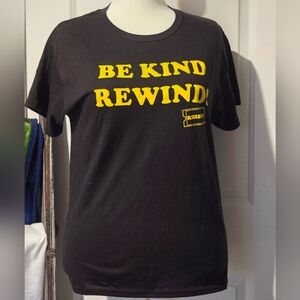 Blockbuster Black T-Shirt with Yellow Print